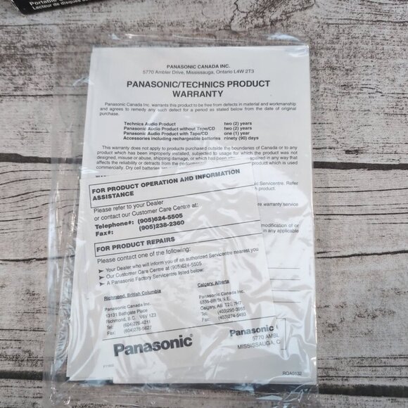 Panasonic SL-S200 Portable CD Player Black Vintage Made in Japan - Picture 12 of 13